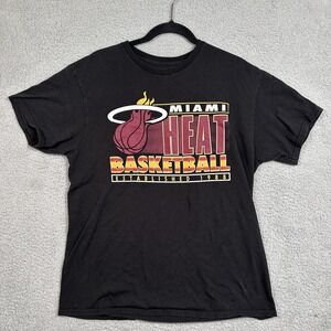 Miami Heat Shirt Mens Large NBA Basketball Established 1988 Tee Vintage 90s